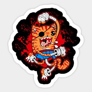 Tigrrr UppurrrCut Sticker